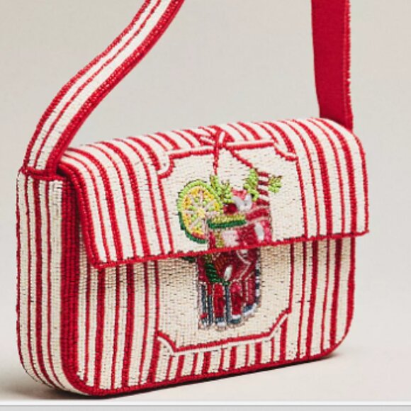 Anthropologie Handbags - Fiona Beaded Bag - Food and Drink Edition - BRAND NEW